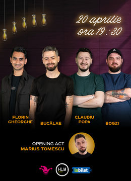 The Fool: Stand-up comedy cu Radu Bucălae, Florin Gheorghe, Bogzi și Claudiu Popa