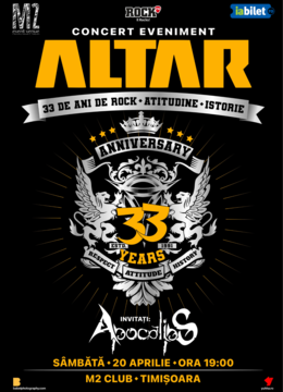 Timisoara:  ALTAR  33 years - Concert aniversar