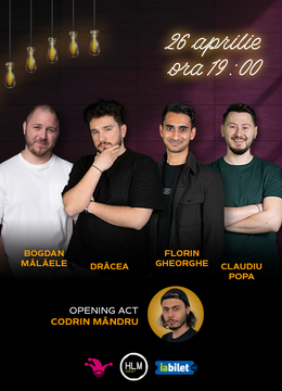 The Fool: Stand-up comedy cu Drăcea, Bogdan Mălăele, Florin Gheorghe și Claudiu Popa