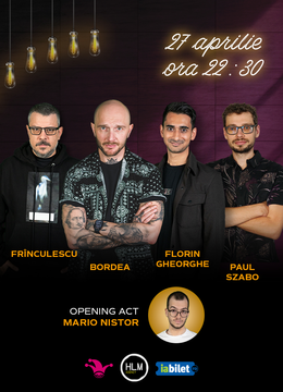 The Fool: Stand-up comedy cu Bordea, Florin Gheorghe, Frînculescu și Paul Szabo