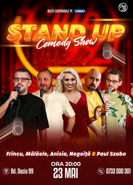 Stand Up Comedy cu Frînculescu, Mălăele, Anisia, Negoiță & Paul Szabo la Club 99