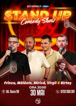 Stand up Comedy cu Frînculescu, Mălăele, Mirică, Virgil Ciulin - Birtaș la Club 99