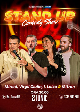 Stand up Comedy cu Mirică, Virgil Ciulin, Ioana Luiza & Mitran la Club 99