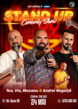 Stand up Comedy cu Teo, Vio, Mocanu - Negoiță la Club 99