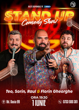 Stand up Comedy cu Teo, Sorin Pârcălab, Raul Gheba - Florin Gheorghe la Club 99