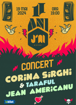 Concert Corina Sîrghi & Taraful Jean Americanu • 11 ani de J'ai Bistrot București