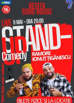 Resita: Stand-Up Comedy cu Ramore și Ionuț Țigănescu - "Unu' bun, unu' nebun"
