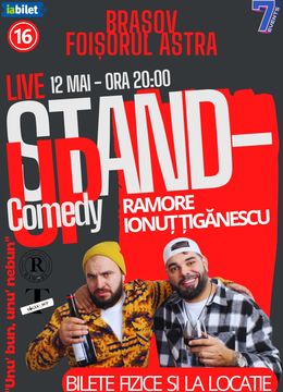 Brasov: Stand-Up Comedy cu Ramore și Ionuț Țigănescu - "Unu' bun, unu' nebun"