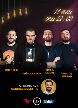The Fool: Stand-up comedy cu Frînculescu, Gherghe, Virgil Ciulin și Dragoș Mitran