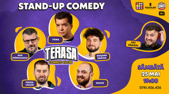 Stand-up cu Sorin, Toma, Popesco și Virgil pe Terasa ComicsClub!