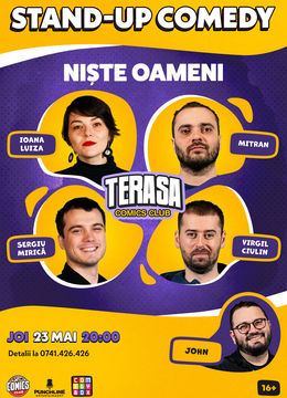Stand-up cu Mitran, Mirică, Ioana Luiza și Virgil pe Terasa ComicsClub!
