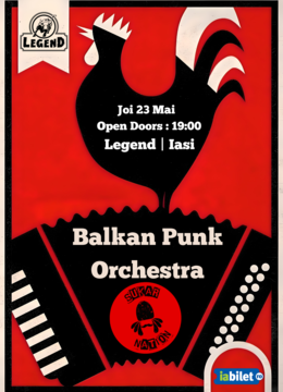 Iasi: SUKAR NATION - Balkan Punk Orchestra - Legend
