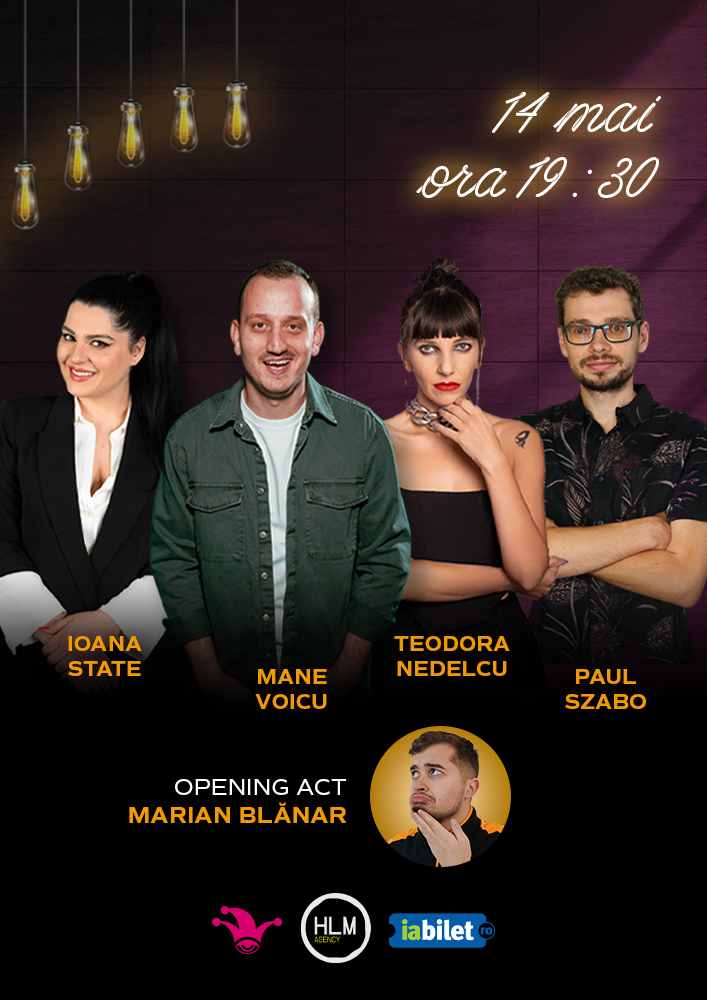 Bilete The Fool Stand Up Comedy Cu Ioana State Mane Voicu Teodora Nedelcu și Paul Szabo 14 