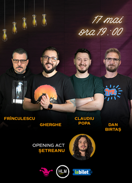 The Fool: Stand-up comedy cu Gabriel Gherghe, Frînculescu, Claudiu Popa și Dan Birtaș