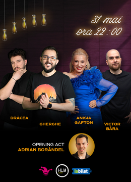 The Fool: Stand-up comedy cu Gabriel Gherghe, Drăcea, Anisia Gafton și Victor Băra