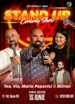 Stand up Comedy cu Teo, Vio, Maria Popovici - Mitran la Club 99