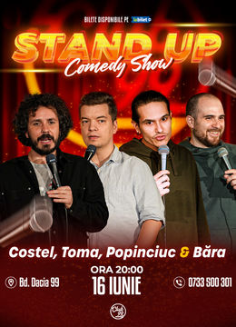 Stand up Comedy cu Costel, Toma, Popinciuc & Victor Băra la Club 99