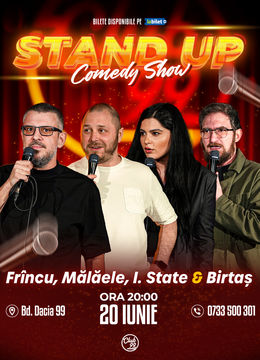 Stand up Comedy cu Frînculescu, Mălăele, Ioana State & Birtaș la Club 99