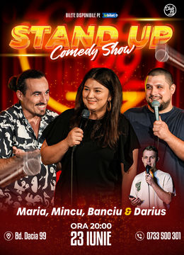 Stand up Comedy cu Maria Popovici, Mincu, Banciu - Darius Grigorie la Club 99