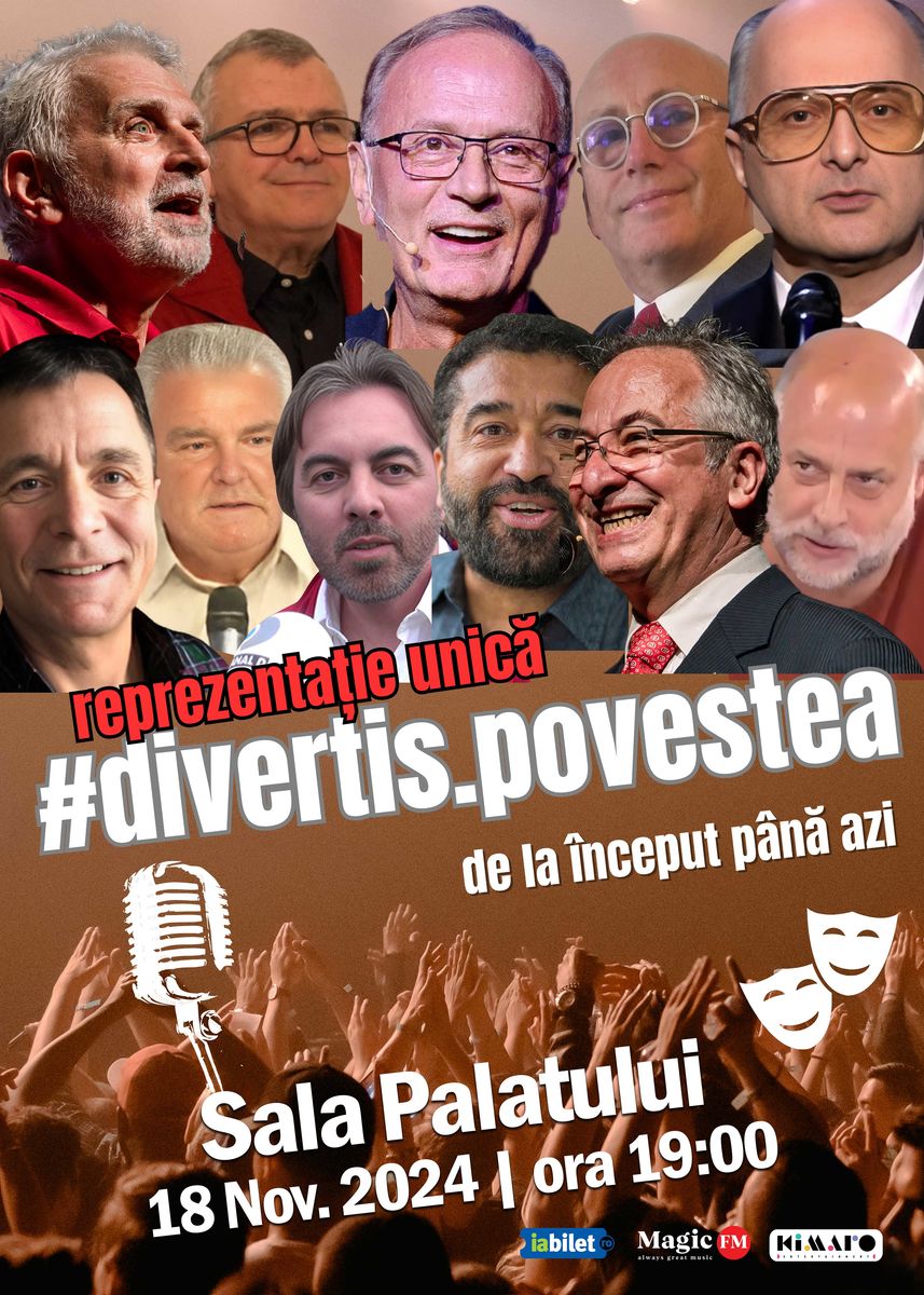 Bilete Grupul Divertis - #divertis.povestea - 18 Nov, Ora 19:00 - Sala ...