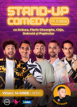 The Fool: Stand-up comedy pe terasă cu Drăcea, Florin Gheorghe, Cîrje, Alex Dobrotă și Mirel Popinciuc