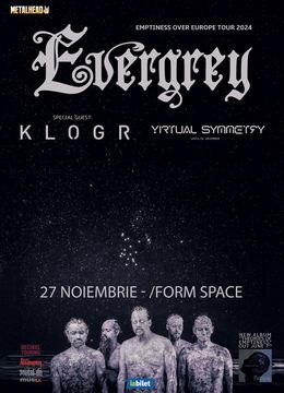 Cluj-Napoca: Concert Evergrey, Klogr si Virtual Symmetry