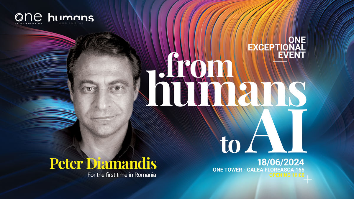 Bilete Peter Diamandis: From Humans to AI - 18 iun '24, ora 19:00 - One ...