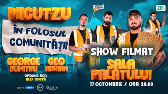 Stand-up Comedy cu Micutzu, Geo Adrian si George Dumitru @ Sala Palatului - “IN FOLOSUL COMUNITATII”