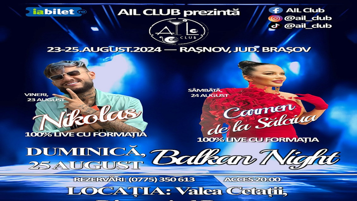 Rasnov: AIL Club - Balkan night