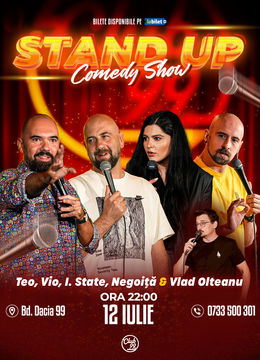 Stand up Comedy cu Teo, Vio, Ioana State, Negoiță - Vlad Olteanu la Club 99