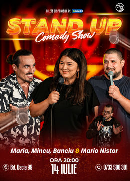 Stand up Comedy cu Maria Popovici, Mincu, Banciu - Mario Nistor la Club 99