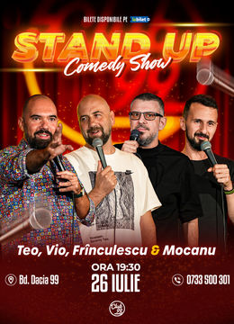 Stand up Comedy cu Teo, Vio, Frînculescu & Mocanu la Club 99