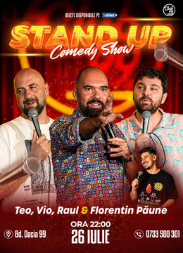Stand up Comedy cu Teo, Vio, Raul Gheba - Florentin Păune la Club 99
