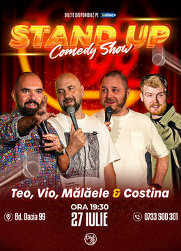 Stand up Comedy cu Teo, Vio, Mălăele - Tudor Costina la Club 99