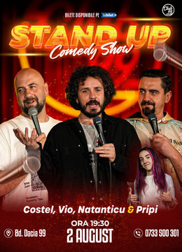 Stand up Comedy cu Costel, Vio, Natanticu - Mihaela Pripici la Club 99