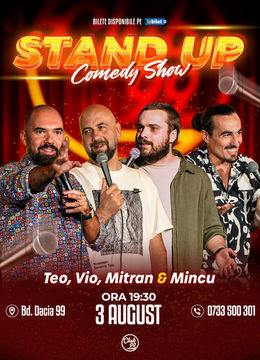 Stand up Comedy cu Teo, Vio, Mitran & Mincu la Club 99