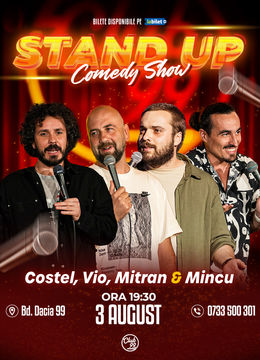 Stand up Comedy cu Costel, Vio, Mitran & Mincu la Club 99