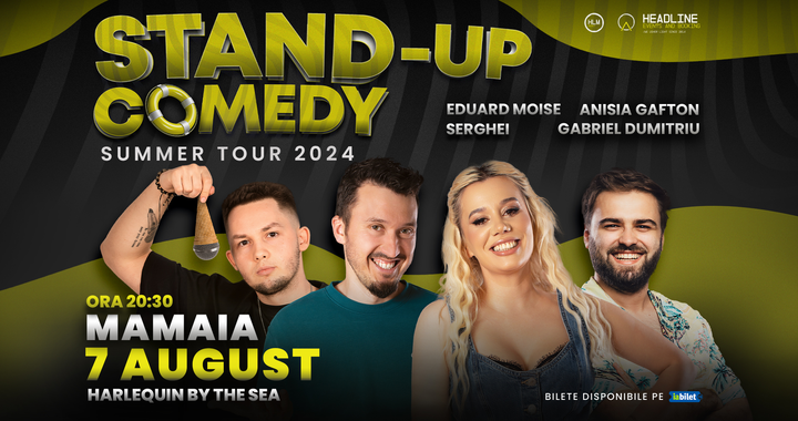 Mamaia: Stand-Up Comedy de Vară cu Anisia, Serghei, Gabi Dumitriu și Moise