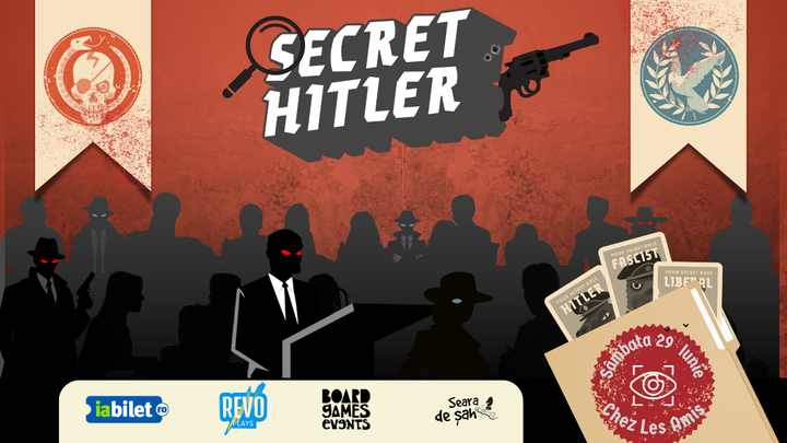 Iasi: Concurs - Secret Hitler @ Board Games Events