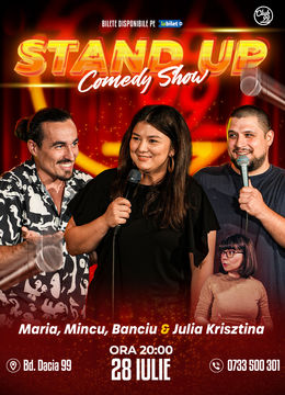 Stand up Comedy cu Maria Popovici, Mincu, Banciu - Julia Krisztina la Club 99