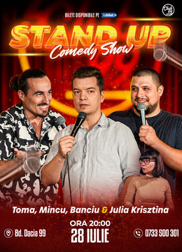 Stand up Comedy cu Toma, Mincu, Banciu - Julia Krisztina la Club 99