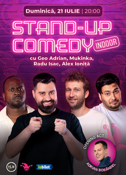 The Fool: Stand-up comedy cu Radu Isac, Geo Adrian, Mukinka și Alex Ioniță
