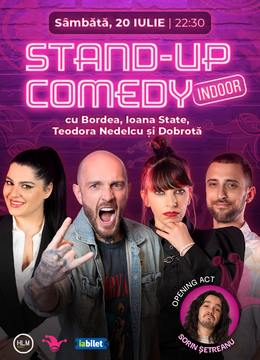 The Fool: Stand-up comedy cu Bordea, Ioana State, Alex Dobrotă și Teodora Nedelcu