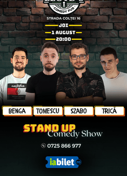 Stand-up Comedy cu Szabo, Tomescu, Trică & Benga