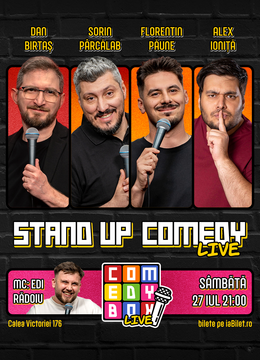 Stand-up Comedy cu Sorin Pârcălab, Dan Birtaș & Florentin Păune