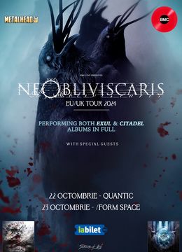 Concert Ne Obliviscaris la Bucuresti si Cluj-Napoca