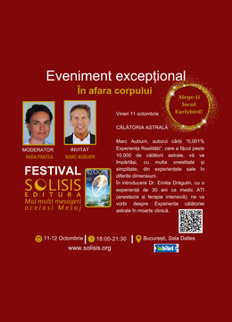 Festivalul Editurii Solisis MARC AUBURN 11 octombrie