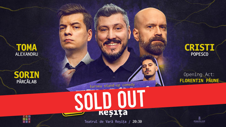 Reșița | Stand-up Comedy cu Toma, Cristi & Sorin Pârcălab