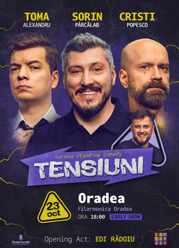 Oradea | Stand-up Comedy cu Toma, Cristi & Sorin Pârcălab