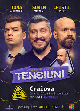 Craiova | Stand-up Comedy cu Toma, Cristi & Sorin Pârcălab